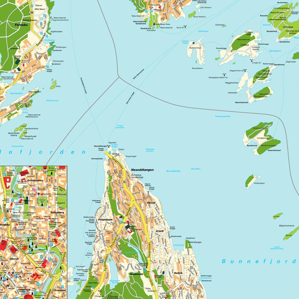 Oslo Norge karta - Oslo Norge karta världen (Norra Europa - Europa)