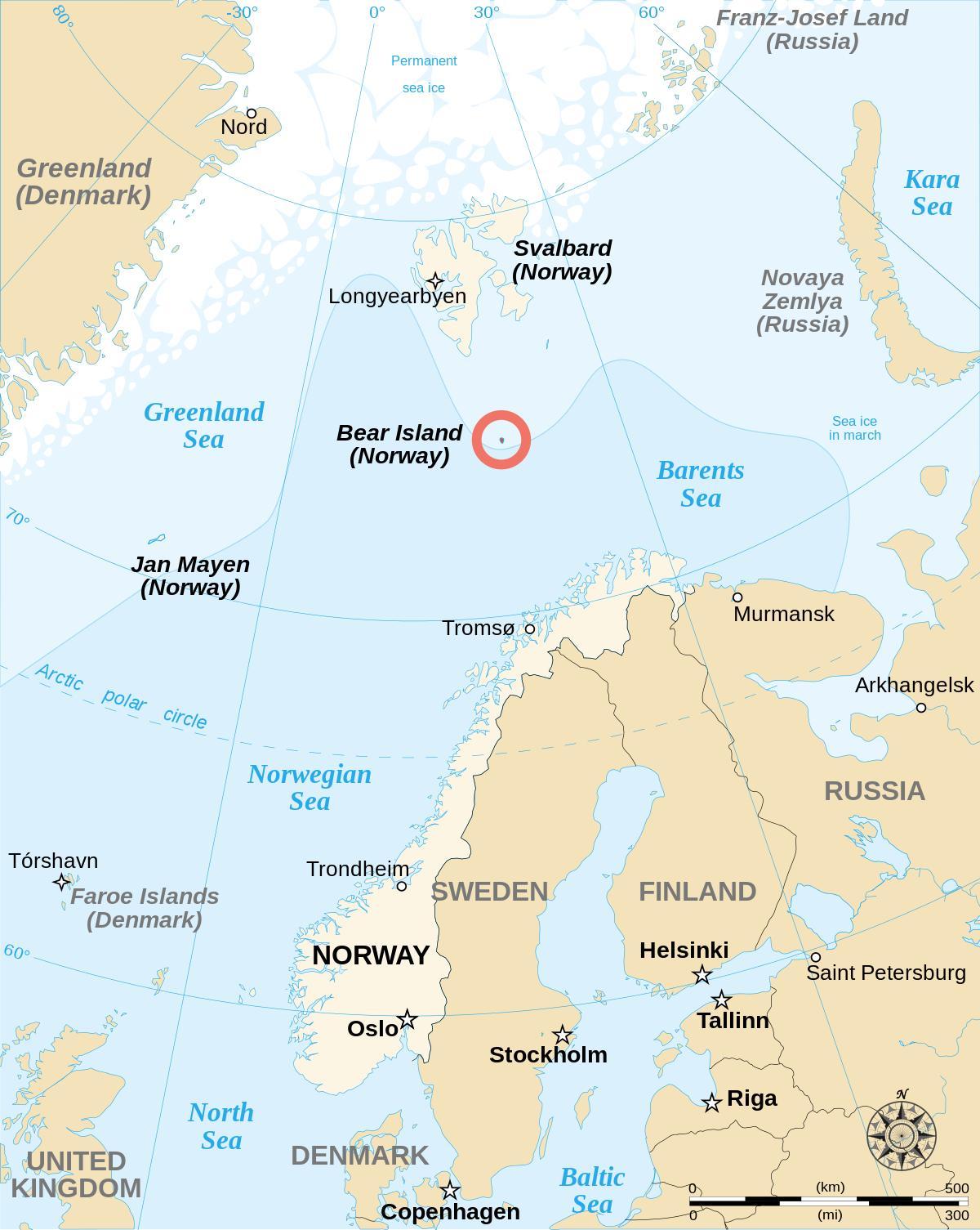 Karta över Norge öar 