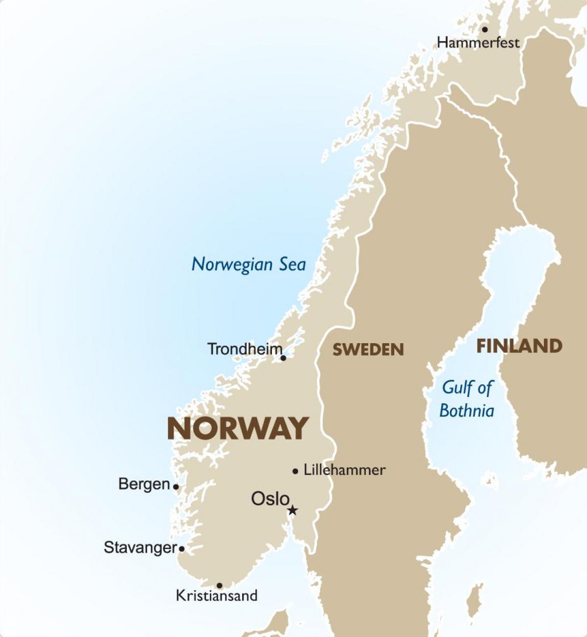 Norge inkomst karta