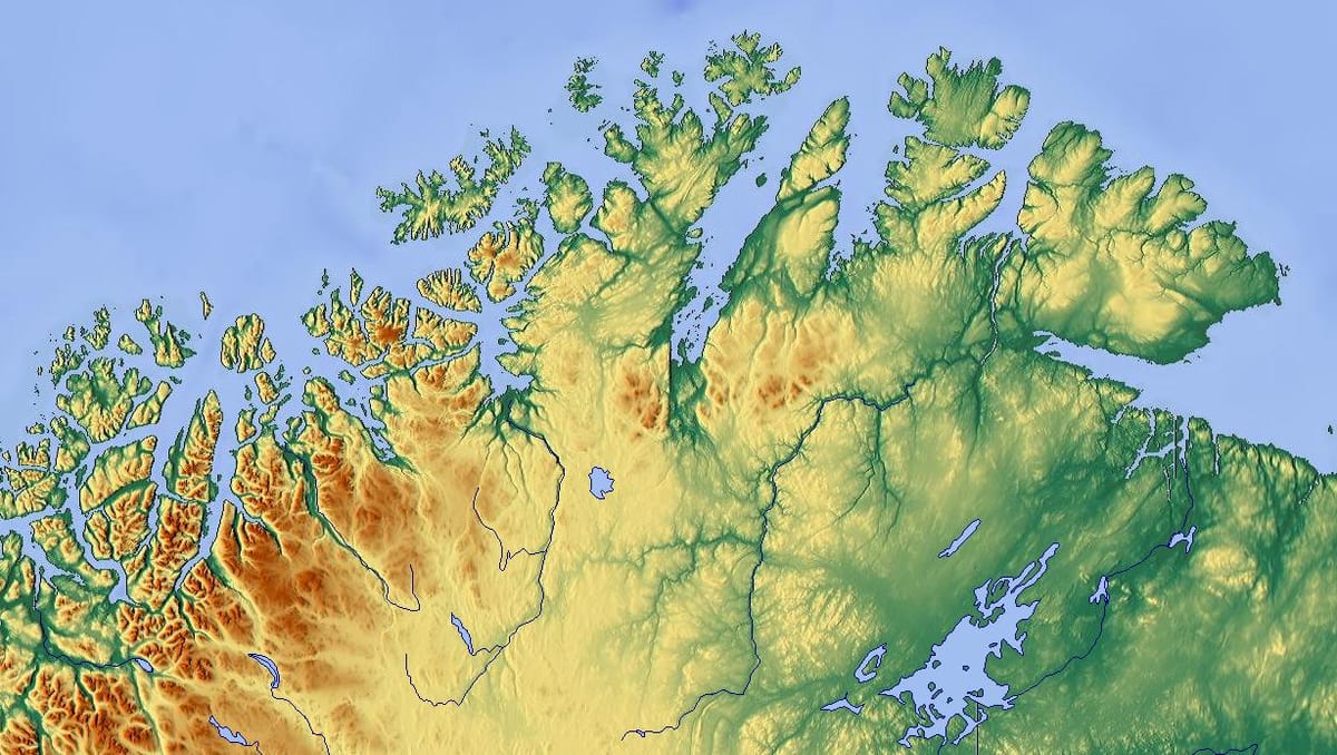 norra Norge karta