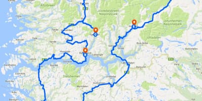 Norge glaciären karta