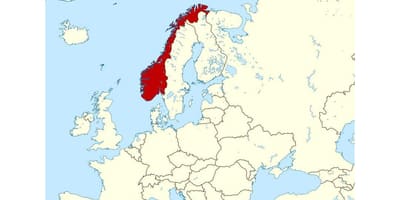Norge läge på karta