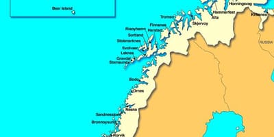 Karta över kristiansand Norge