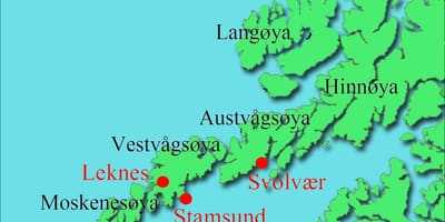 Lofoten Norge karta