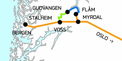 Karta över Norge i ett nötskal