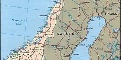 Karta över Norge latitud