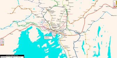 Karta över Norge metro
