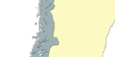 Karta över Norge river