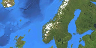Karta över Norge satellit -
