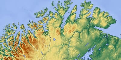 Norra Norge karta