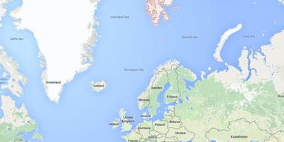 Spetsbergen i Norge karta
